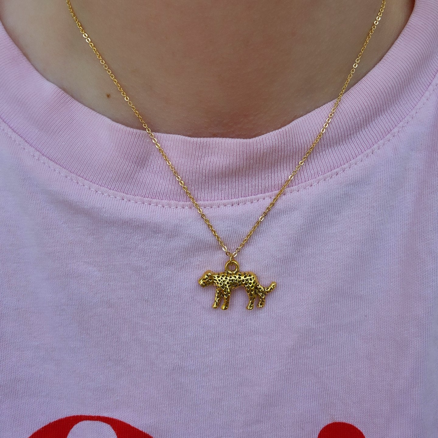 18k Gold Plated Leopard Necklace