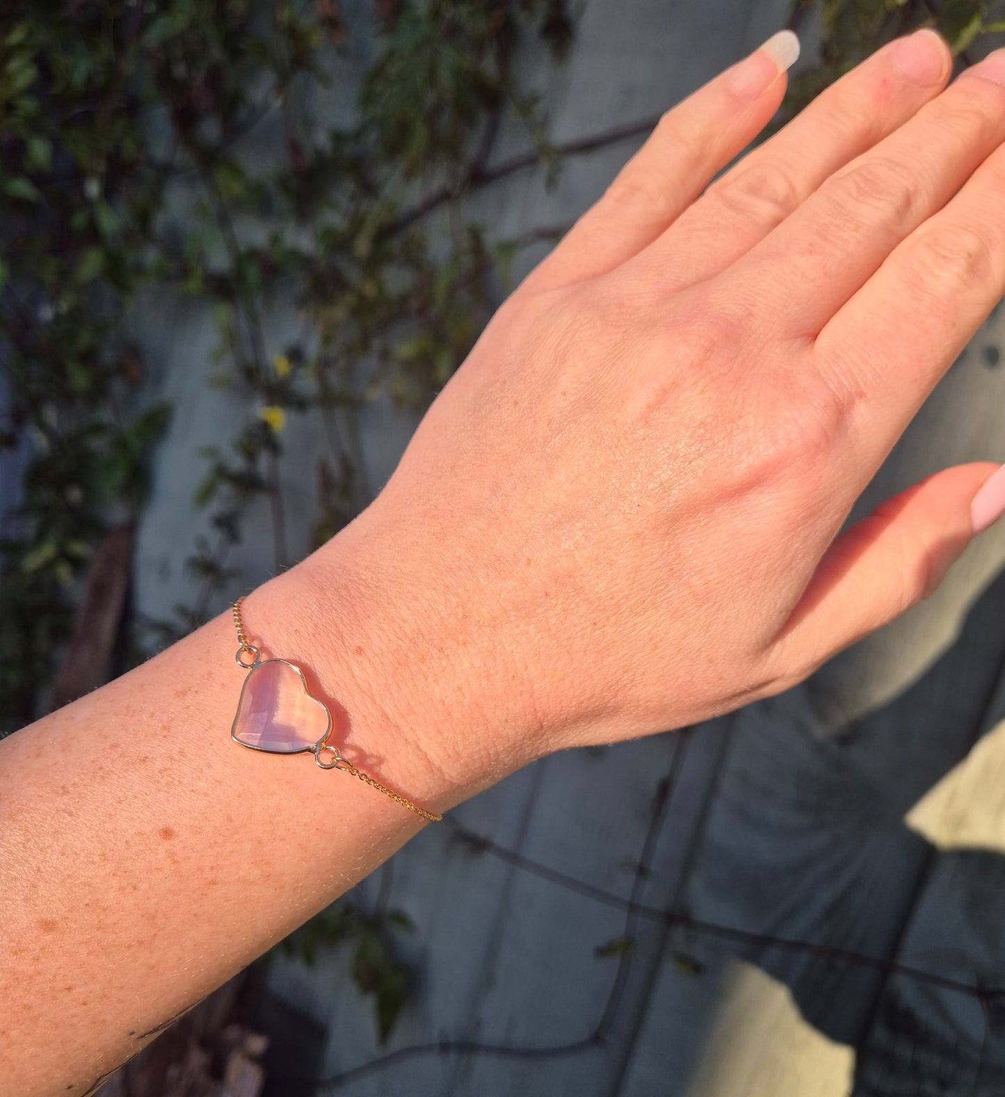 Opalite Heart Bracelet