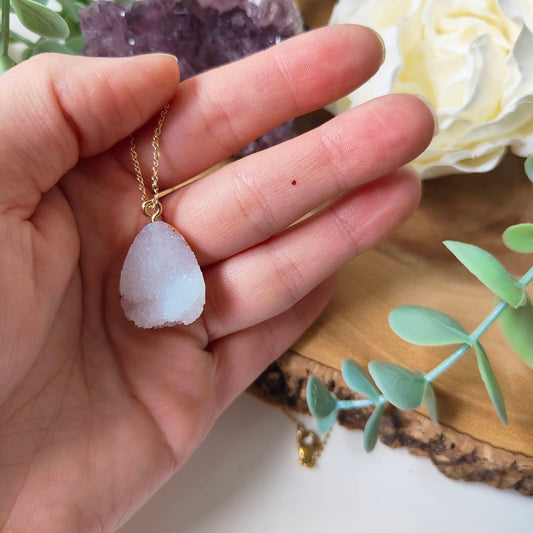 Teardrop Druzy Necklace