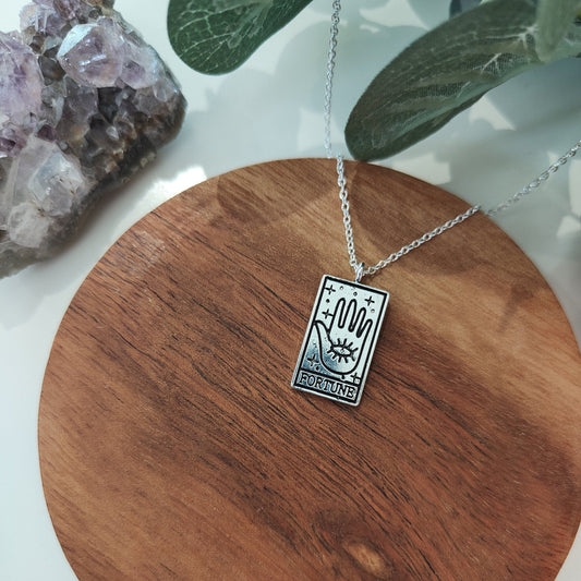 Fortune X Tarot Card Necklace