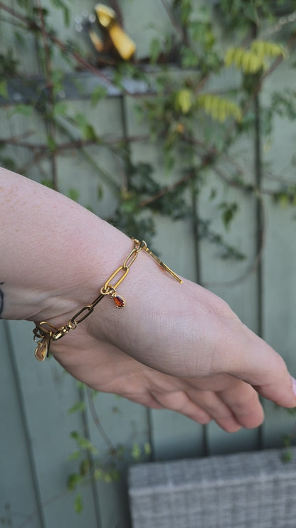 Life of an Opalite Girl Charm Bracelet