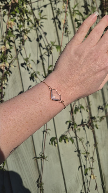 Opalite Heart Bracelet