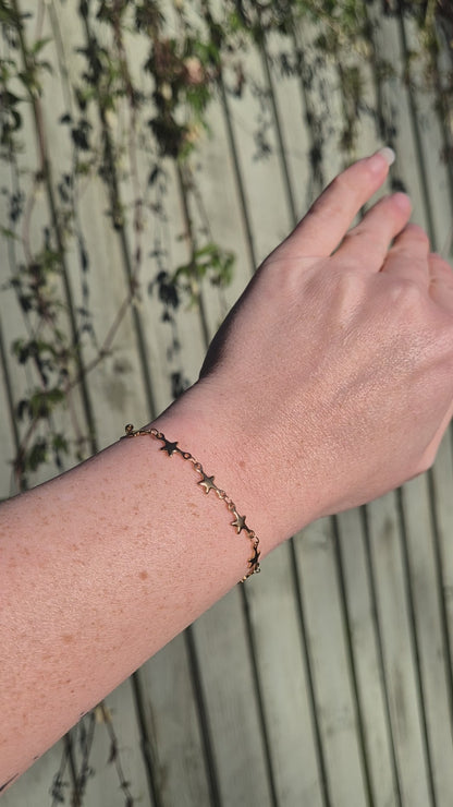 Star Stainless Steel Chain Bracelet