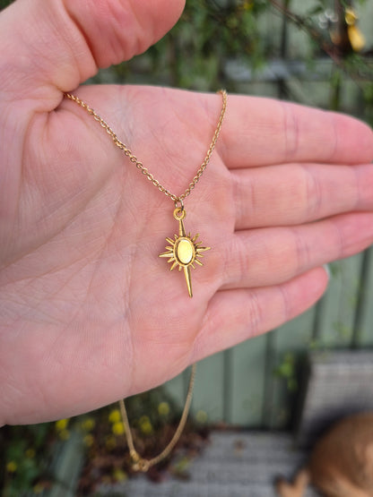 Onyx Star Necklace