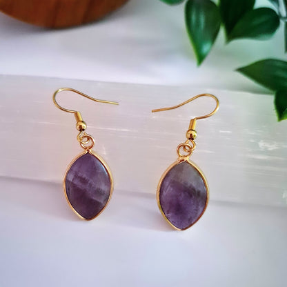 Amethyst Crystal Earrings