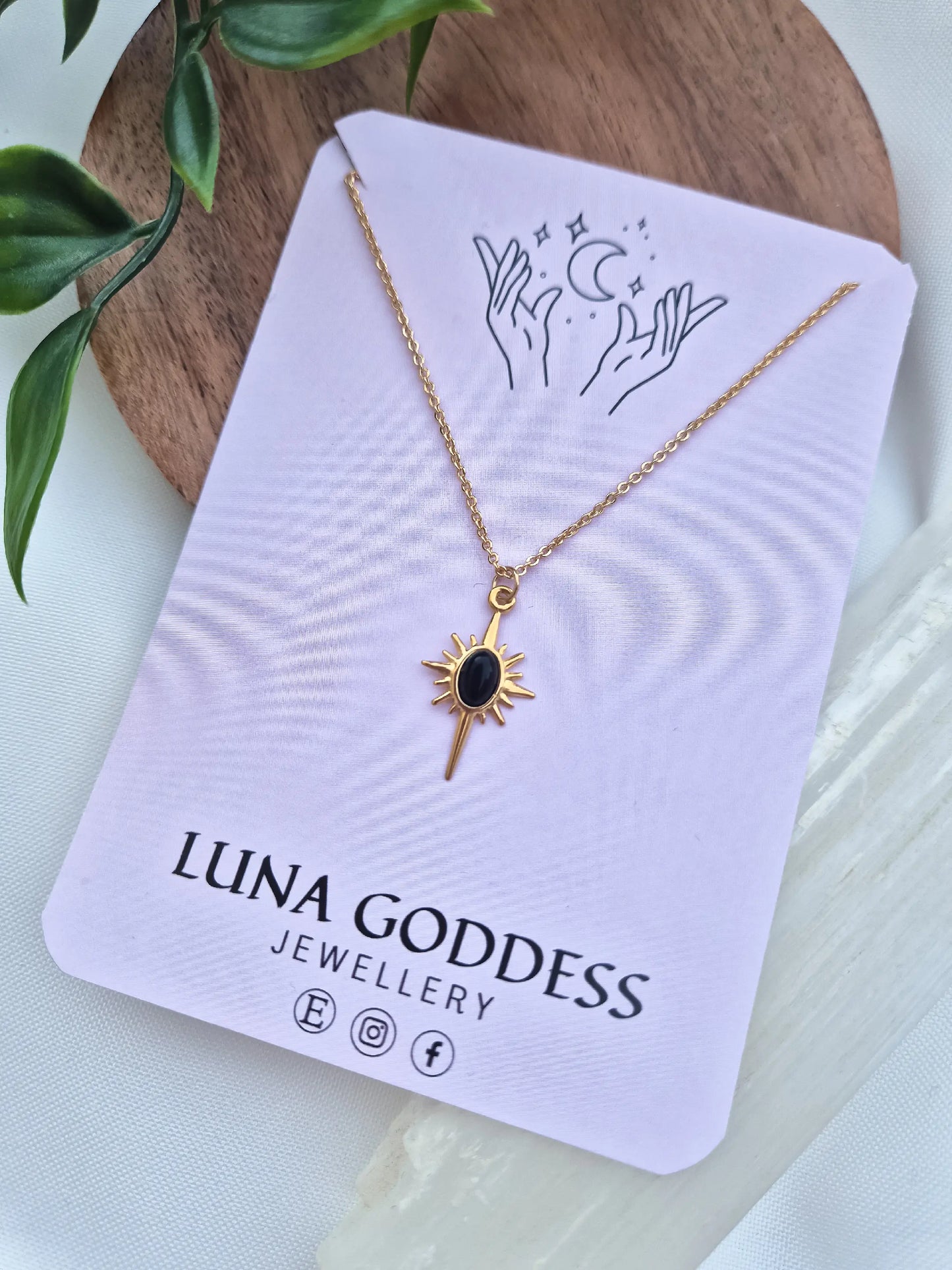 Onyx Star Necklace
