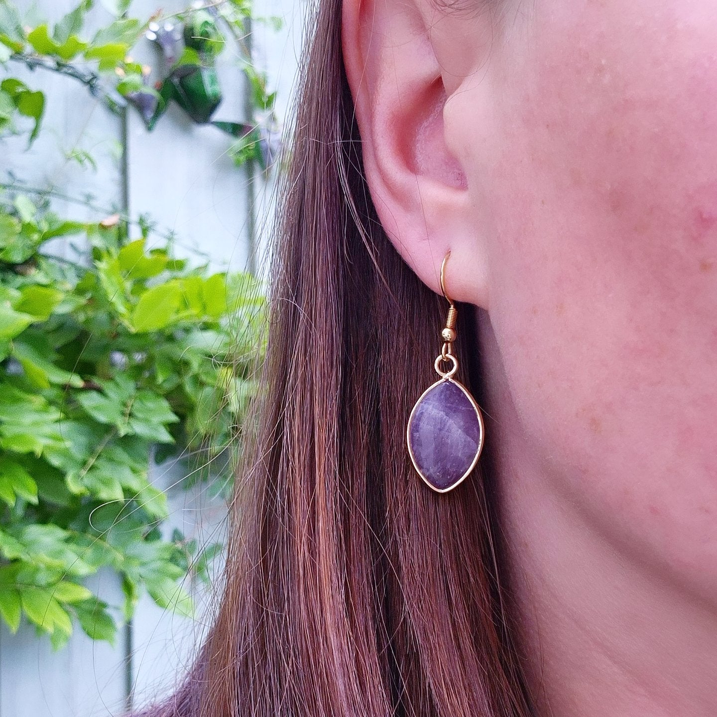 Amethyst Crystal Earrings
