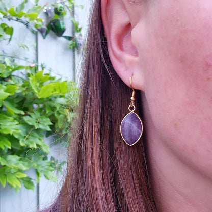 Amethyst Crystal Earrings