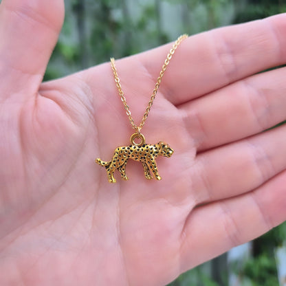 18k Gold Plated Leopard Necklace
