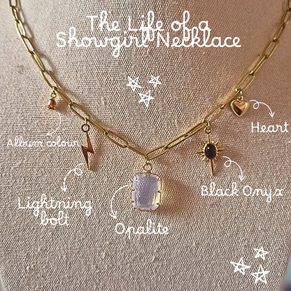 Life of an Opalite Girl Charm Necklace